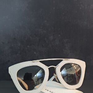 Prada White Sunglasses